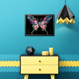 butterfly wall painting